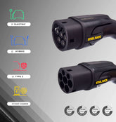 Cavo di ricarica Steelmate da tipo 2 a tipo 2 | 32A | 7,2KW | Monofase | 5 o 10 metri